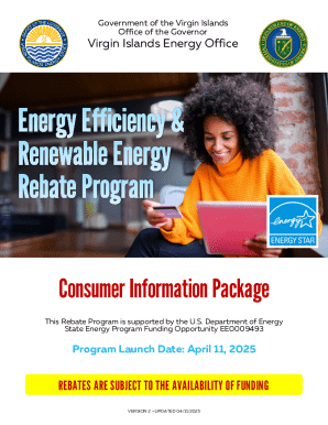 Virgin Islands Energy Efficiency Rebate Application