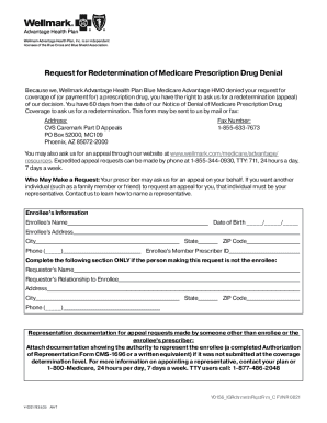 Request for Redetermination of Medicare Prescription Drug Denial