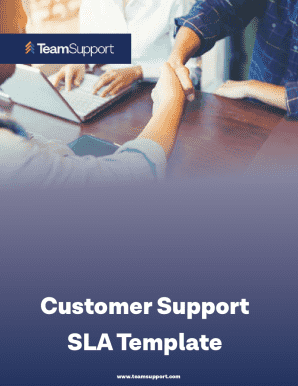 Customer Support SLA Template