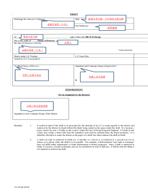 Bill of Exchange Template