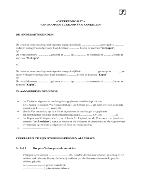 Share Purchase Agreement