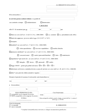 School Leave Request Form