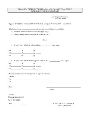 ATA Staff Leave Request Form