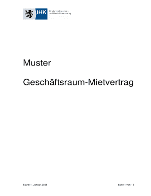 German Commercial Lease Agreement Template