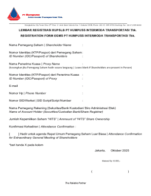 Registration Form EGMS PT Humpuss Intermoda Transportasi Tbk