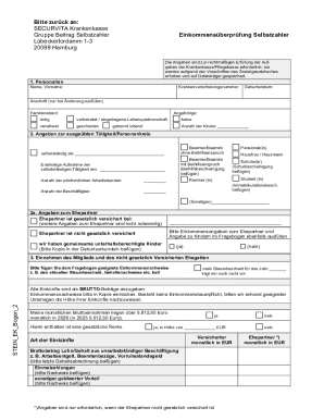 SECURVITA Income Verification Form