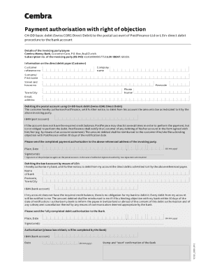Payment Authorization with Right of Objection
