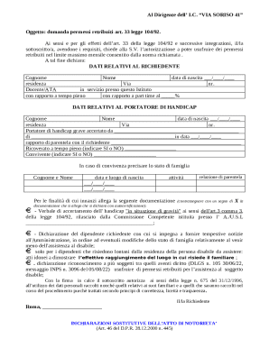 Italy Paid Leave Request Form