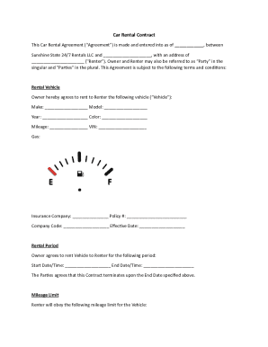 Car Rental Agreement