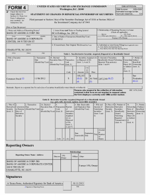 SEC Form 4 Statement of Changes in Beneficial Ownership