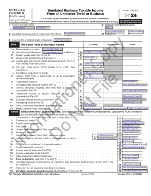 Schedule A Form 990-T