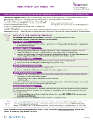 Zolgensma Prescription Form