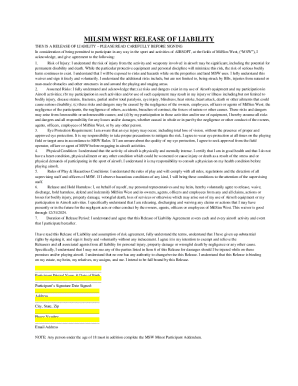 MilSim West Release of Liability