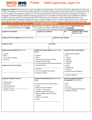 FY2026 DYCD Adolescent Literacy & Legal Services Application