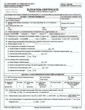 FEMA Elevation Certificate