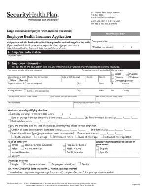 Employee Health Insurance Application