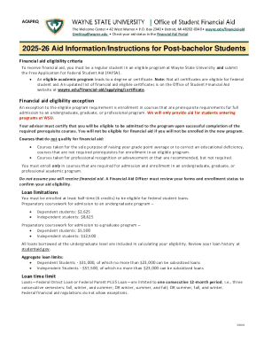2025-26 Prerequisite Coursework Aid Request Form