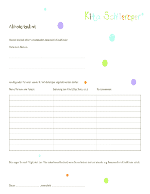 Abholerlaubnis