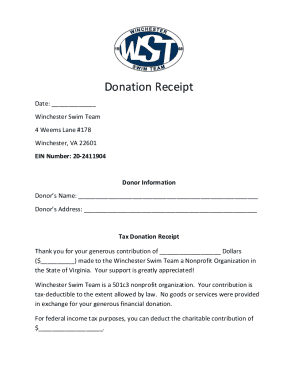Donation Receipt