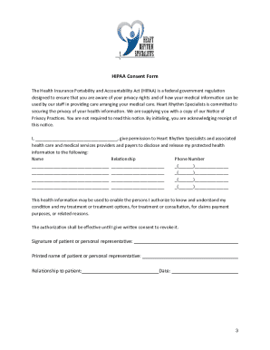 HIPAA Consent Form