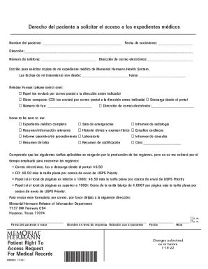 Patient Medical Records Access Request Form