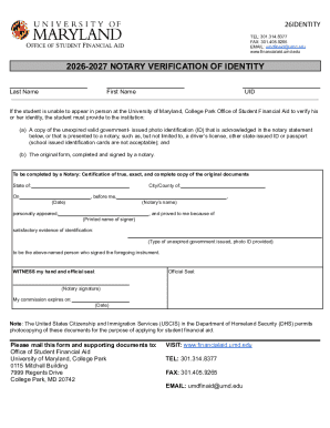 Notary Verification of Identity