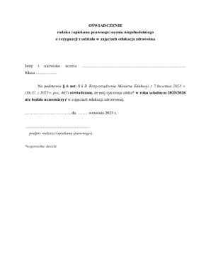 Parental Consent Waiver for Health Education