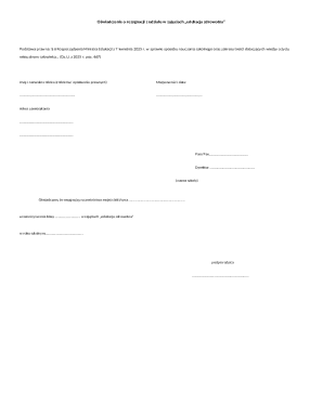 Oświadczenie o rezygnacji z udziału w zajęciach edukacja zdrowotna