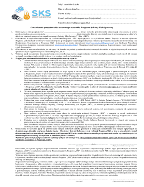 Parental Consent Form for School Sports Club