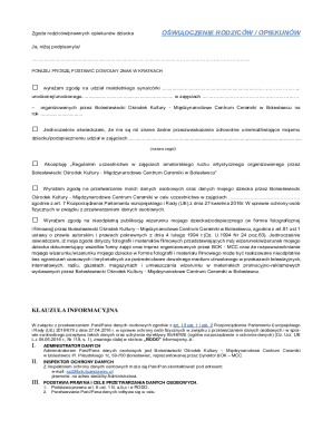 Parent Consent Form for Children's Activities