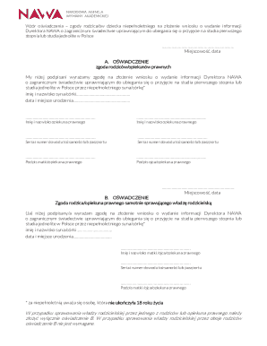 Parental Consent Form for Foreign Certificate