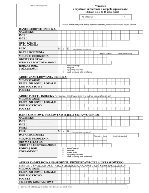 Poland Disability Determination Application