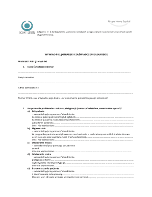 Nursing Assessment Form
