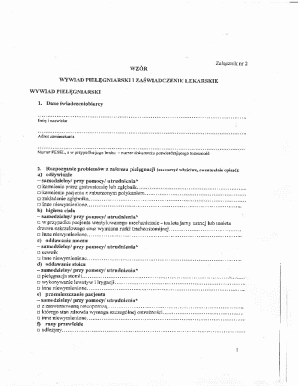Nursing Assessment and Medical Declaration Form