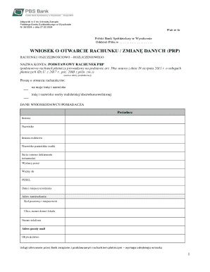 Polish Bank Application for Account Opening