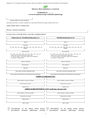 Bank Account Opening Application