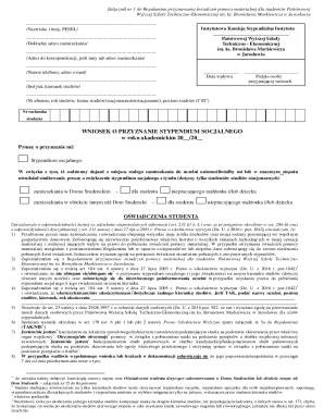 Student Financial Aid Application Form