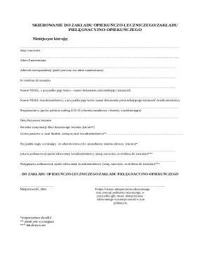 Polish Healthcare Referral Form