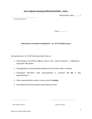 Employee Information Notice