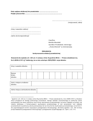 Poland Preschool Education Declaration