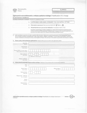 Poland Permanent Residence Deregistration Form