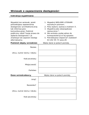 Accessibility Request Form