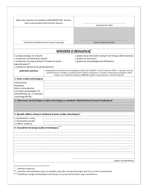 EU GDPR Data Subject Access Request Form