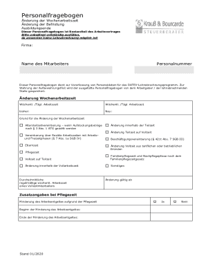 Employee Questionnaire for Payroll Processing