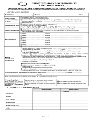 Consolidation Loan Application