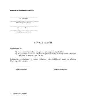 Tax and Insurance Compliance Declaration