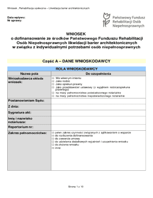 Application for Architectural Barrier Removal