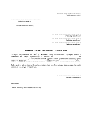 Application for Parental Leave