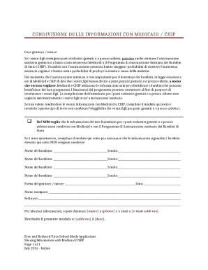 Free and Reduced Price School Meals Application