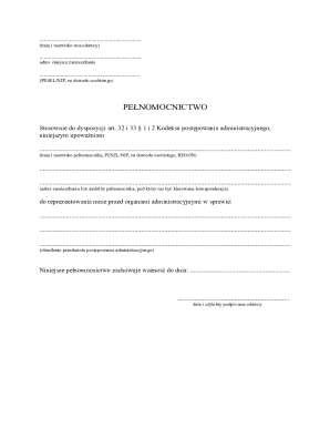 Power of Attorney Form